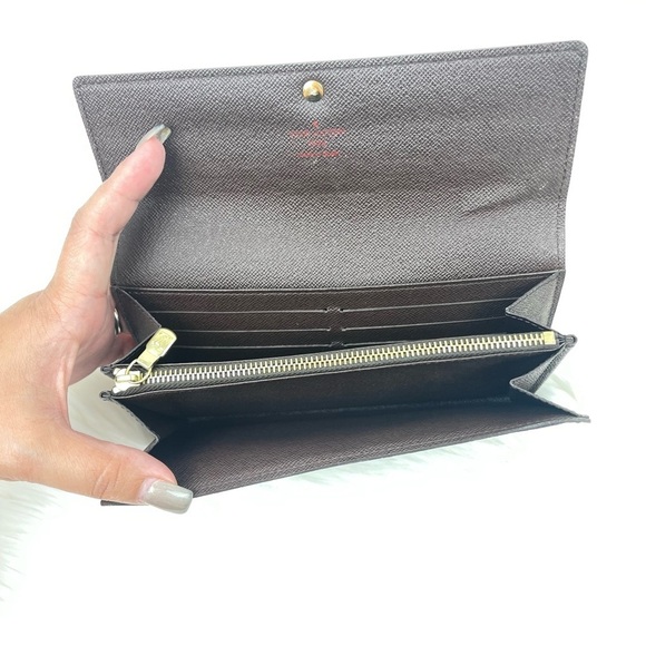 LOUIS VUITTON Portefeuille Sarah ZIP long wallet 💯 Authentic - Picture 3 of 10